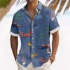 Hawaiian Shirt For Men, Men's Vintage Button Down Bowling Shirts Short Sleeve Summer Beach Shirt