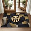 Valencia FC Design Crystal Velvet Rug Soft Decorative Mat for Bedroom Entrance