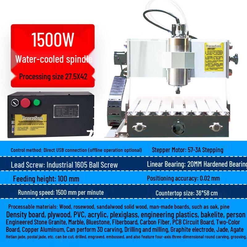 YunDuo Desktop 4-Axis CNC Engraving Machine CN plug (adapter included)