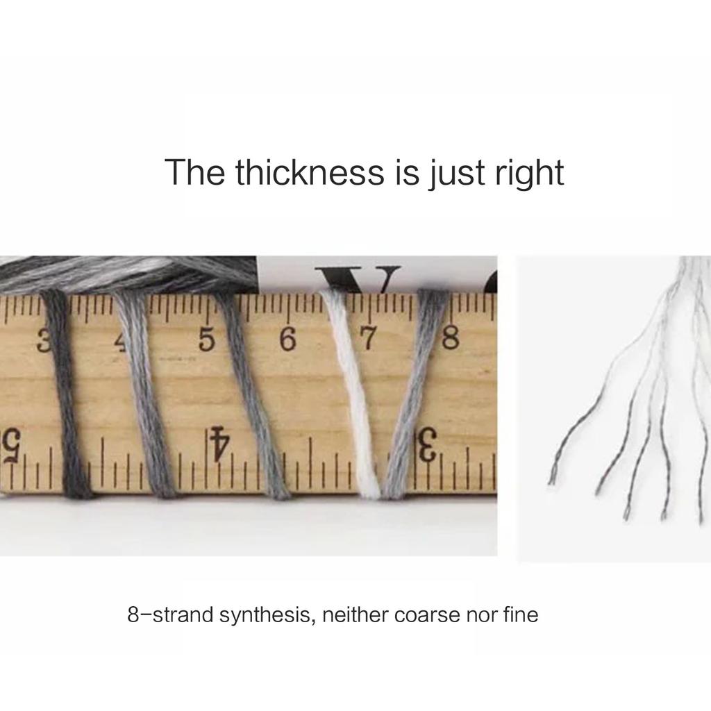 Crochet Yarn Knitting Cotton Yarn for DIY Hats Sweater Scarf Handcrafts Yarn Gradient Color Yarn for Crocheting Knitting