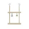 Natural Wooden For Bird Cage Bird  Supplies Swing Parrots Swing Toy Hammock Birds Perch Bird Stand