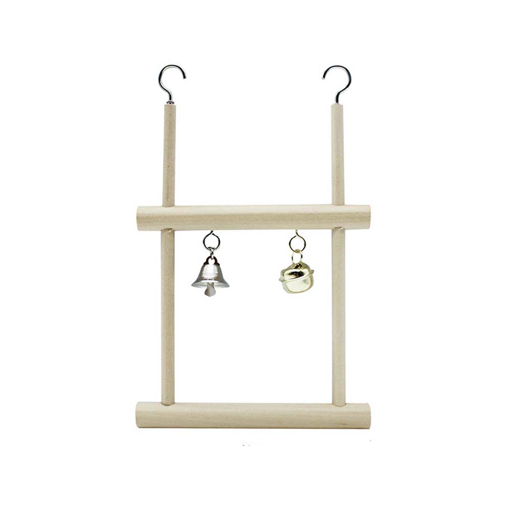 Natural Wooden For Bird Cage Bird Supplies Swing Parrots Swing Toy Hammock Birds Perch Bird Stand