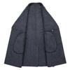 FAPAI Men's 100% Sheep Wool Long Loose Fit Overcoat