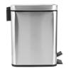 5L Stainless Steel Sanding Dustbin Step Pedal Trash Can Rubbish Garbage Bin for Home Office Use