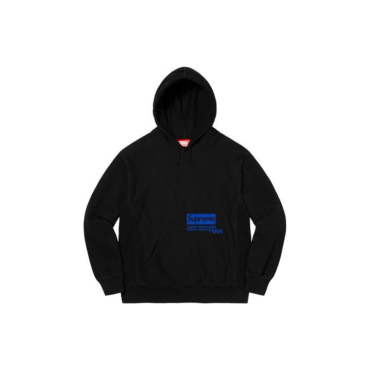 Supreme Толстовка с капюшоном X JUNYA WATANABE COMME des GARONS MAN 'Черно-синяя' Мужская SUP-FW21-277
