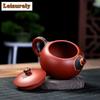 240ml Antique Yixing Purple Clay Tea Pot Handmade Dahongpao Xishi Teapot Chinese Beauty Filter Infuser Zisha Teaset Tea Ceremony
