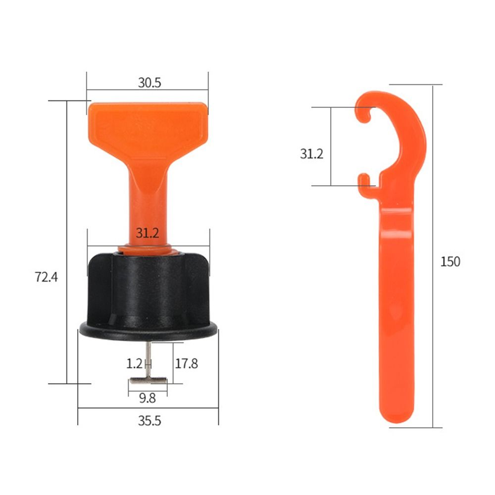 126pcs/151pcs Leveling System Floor Gap Clips Reusable Wedges Tile Tools Tile Spacers Clips