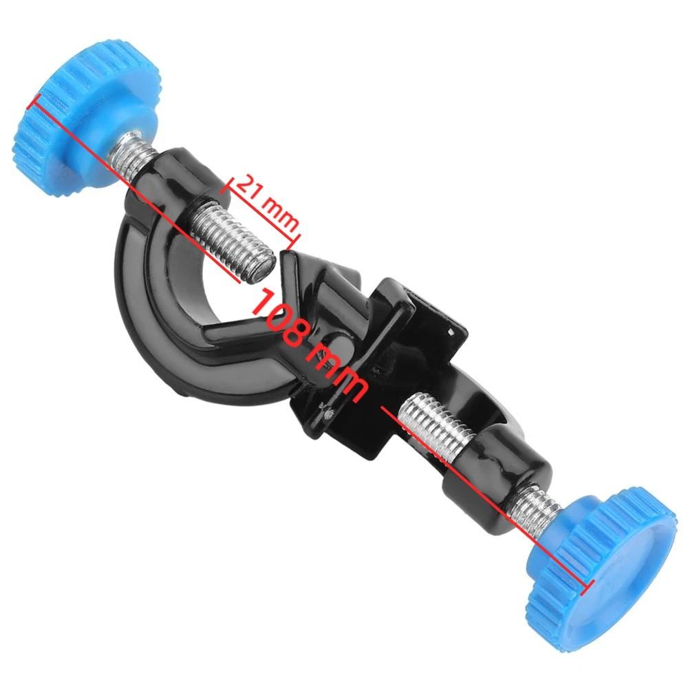 5 Pack Aluminum Alloy Lab Stand Clamp Holder 21mm Rod Diameter 18mm Rod Diameter Right Angle Clamp Holder Right Angle Design