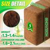 Coco Coir Brick for Plants- 6 Pack Premium 100% Organic Peat Moss, Fiber Coconut Husk for Planting, Gardening