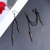 1 pair Vintage Party Drop Hip Hop Gothic Long Tassel Ear Stud Punk Earrings Rivet Ear Clip