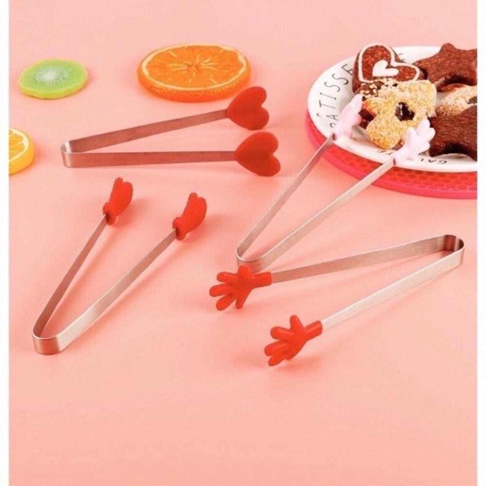 Hand-shaped Food Clips Non-slip Tweezers New Ice Cube Clip