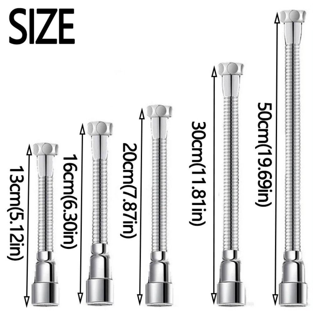 360° Rotation Nozzle Aerator Stainless Steel Anti-Splash Nozzle Universal Faucet Extender Bathroom