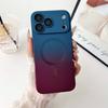 Магнитный Чехол для Телефона с Градиентным Цветом Для iPhone 17 16 15 14 Plus 13 12 11 Pro Max Для Беспроводной Зарядки Magsafe Мягкий Силиконовый Чехол