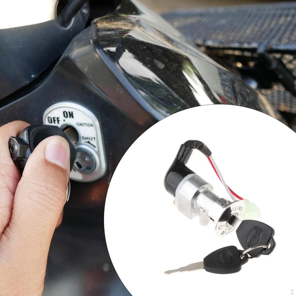 Аккумуляторный ящик Защитный замок на Выкл. Ключевой выключатель 2-проводной Запасная часть Электромобиль Мотоцикл