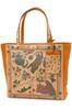 Dakota Tote Genuine Cat Bag, Leather, Large, Pattern, Women's, DA-1034090-86