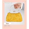 Yellow Luxury Handbag Designer Purses For Women Spring Bag Lady Quality Clutch Pleated Wedding Crossover Bags Fashion