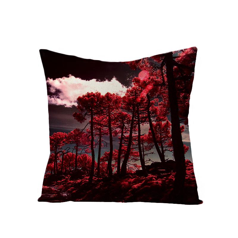 Дом Тропическое Растение Зеленые Листья Полиэстер Наволочка Дом Скандинавский Стиль Подушка Подушка для Талии Наволочка