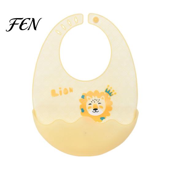 Babies Feeding Bib Silicone Baby with Food Catcher Pocket, Waterproof Lightweight Bibs Bib, Foldable Adjustable for Infant Toddler Supplies
