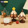 Теплоизоляционный коврик для дерева, обеденный стол из цельного дерева, коврик для горшка, коврик для праздника, креативное и персонализированное украшение для дома