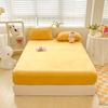 Сплошной цвет, приятная для кожи простыня из молочного волокна, матовый чехол для матраса Simmons с защитой от царапин, нескользящее покрывало «все включено»