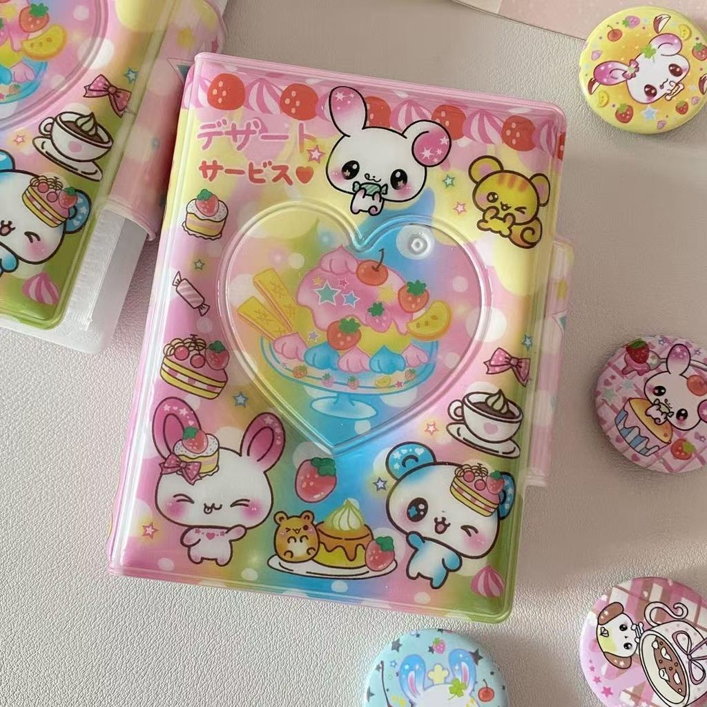 New Ins Style Old-fashioned Animal Cute Card Book, One-square Star Chasing Storage 3-inch Polaroid Small Card Bag Cute Gift