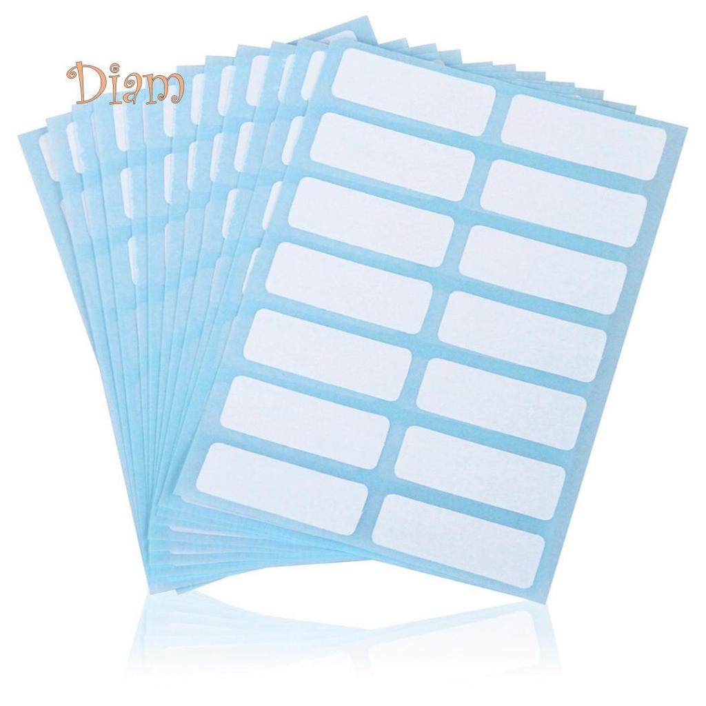 BH 168Pcs Self-adhesive Labels Blank Name Number Sticker Student Office Stationery