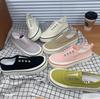 2025 Women's Hong Kong Style Canvas Shoes: Mango, Candy Colors, Thin Thick-Soled, Lazy-Slip, Summer White Sneakers