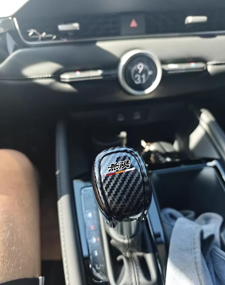 Honda Mugen Shift Knob Cover for and ABS Shift Grip Interior Vezel, H-RV, CR-V, XR-V, ZR-V, Fit, Accord, Civic. Carbon-look Cover, Parts, Accessories,