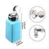 Liquid Dispenser with Pump for Nail Polish Remover, Refillable Container In Blue