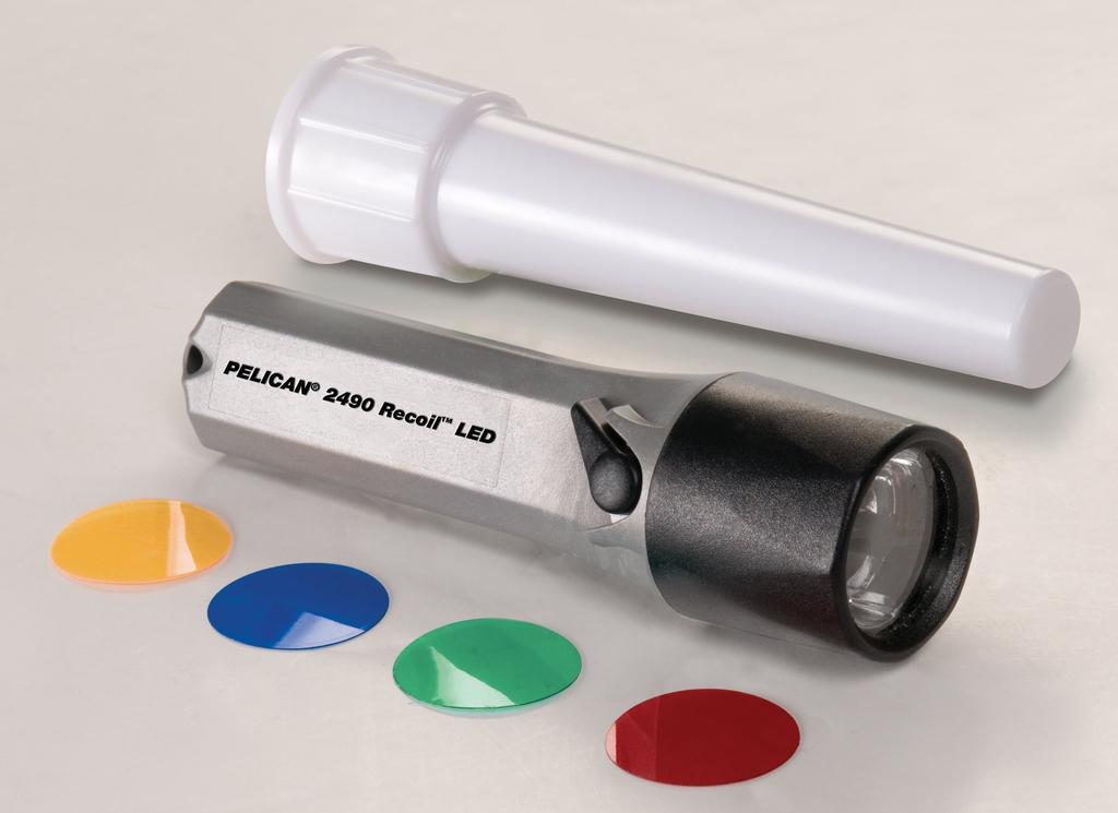 Фонарь Pelican 2490 Recoil LED с сигнальным конусом Фонарь Pelican Recoil LED с сигнальным конусом PL-2490