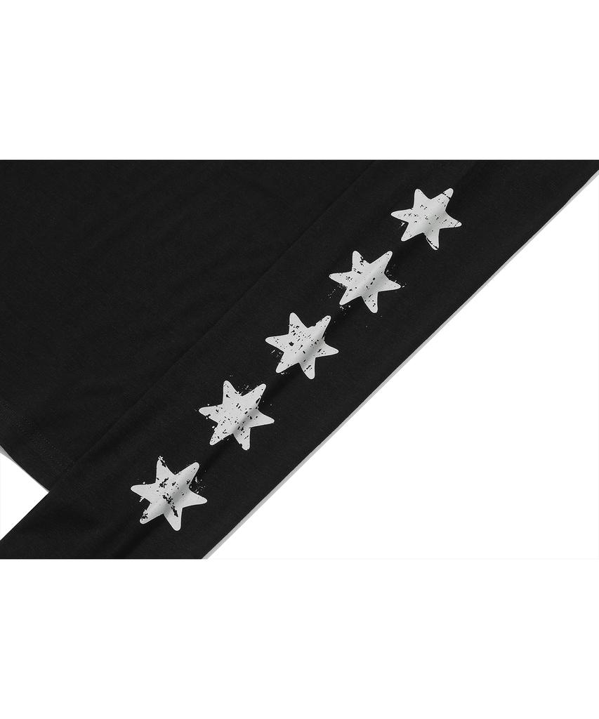 IFYOUWANT Stay Forever Henley Long Sleeve Black