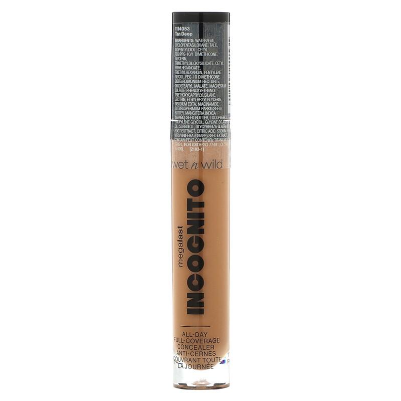 MegaLast, Incognito, All-Day Full Coverage Concealer, 1114053 Tan Deep, 1.12 oz (31.75 g)