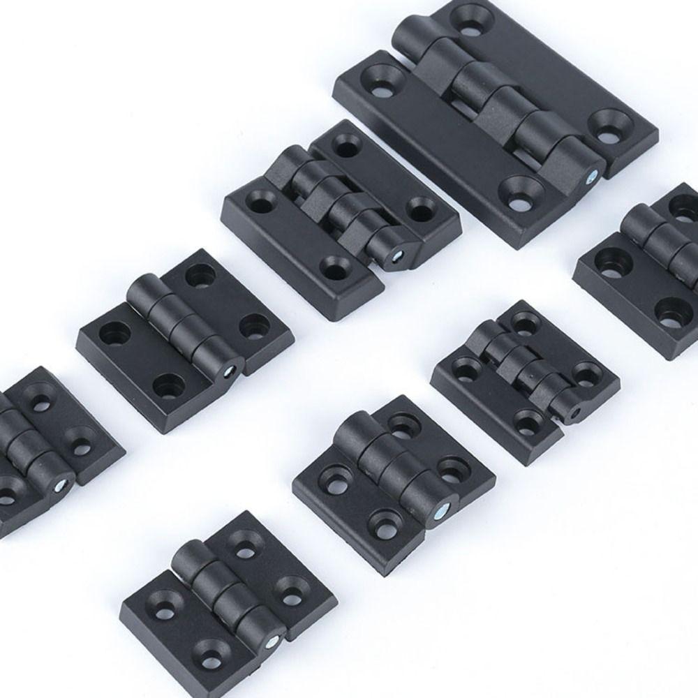 Профессиональная фурнитура для дверных петель из АБС-пластика, черная петля для дверцы шкафа, прочные износостойкие небольшие петли для мебели