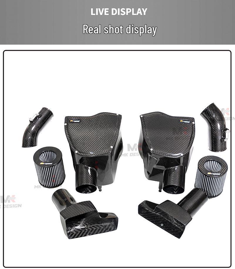 Nissan GTR R35 Dry Carbon Fiber Air Intake Kit with Mushroom Filter