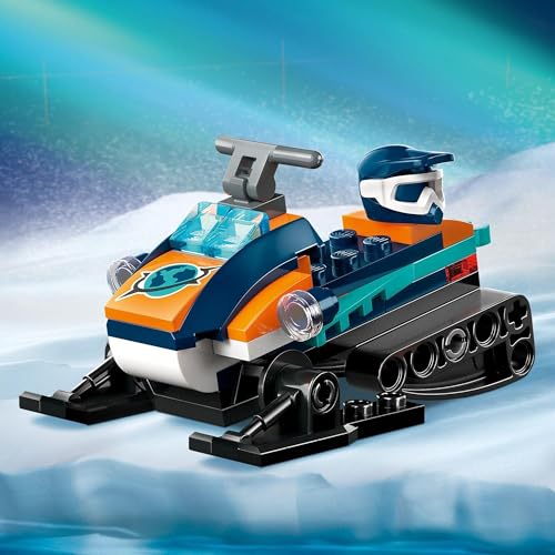 Игрушка LEGO City Снегоход Арктического Исследователя, отличный подарок на день рождения, Рождество и другие развивающие игрушки для мальчиков и девочек от 5, 6, 7 и 8 лет. Pe