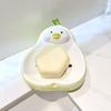 New 1PC Shower Soap Box Cartoon Soap Dish Drainable Ceramic Soap Holder Container Storage Plate Tray Rack Bathroom Accessories