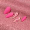 Накладные ногти День святого Валентина Скраб для ногтей Rose Red Love Nail Press on Nails