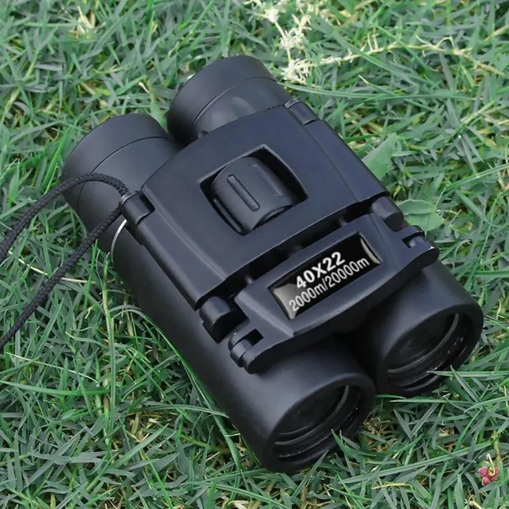 40x22 HDPowerful Binoculars, BAK4 FMC Optics, 2000M Long Range, Folding Mini Telescope,For Hunting Sports Outdoor Camping Travel