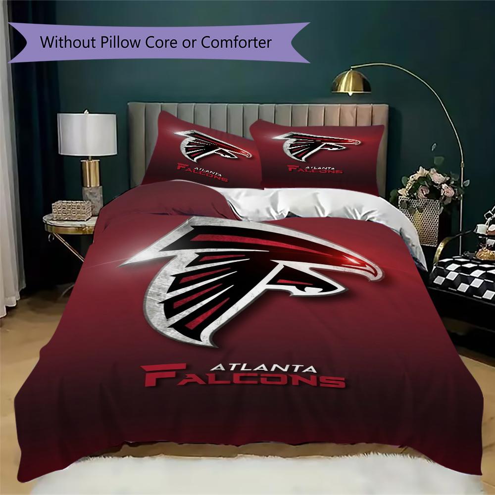 Atlanta Falcons Pattern Bedding uilt Set uilt Cover Pillowcase Home Decoration Birthday Gift (1*duvet cover + 2*pillowcase without core)