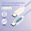 66W USB C Fast Charger Cable for iPhone 15 Pro Max Plus Samsung Xiaomi Huawei Redmi Type C Fast Cable Charging Wire Accessories