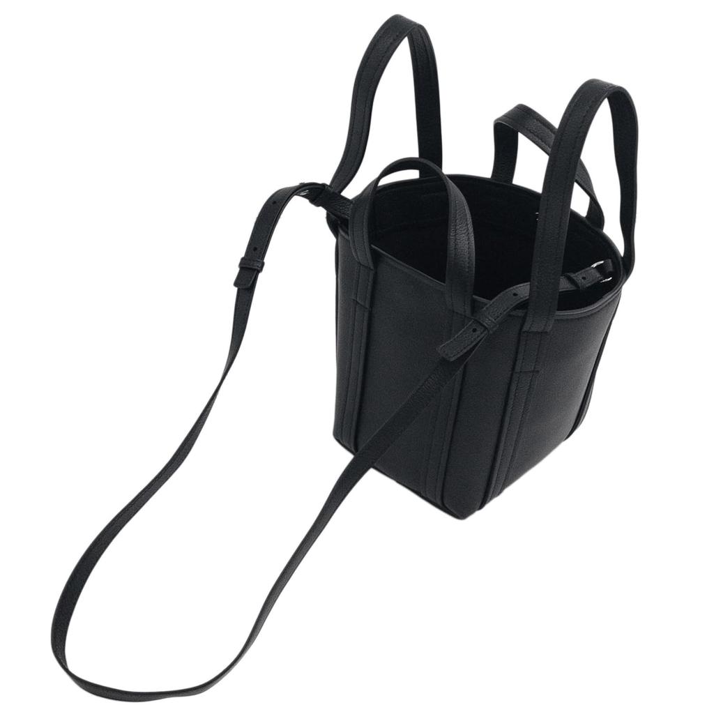 Повседневная мини-сумка-тоут через плечо 3-в-1 Everyday Mini North South Crossbody EVERYDAYSH T XS TOTE Черный [Balenciaga] N/S Женский [Товар]