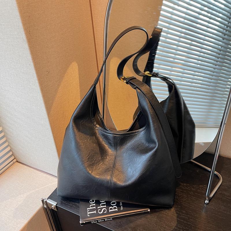 Ретро сумка-мессенджер большой вместимости для поездок на работу, женская текстурная сумка через плечо, простая и универсальная сумка-тоут