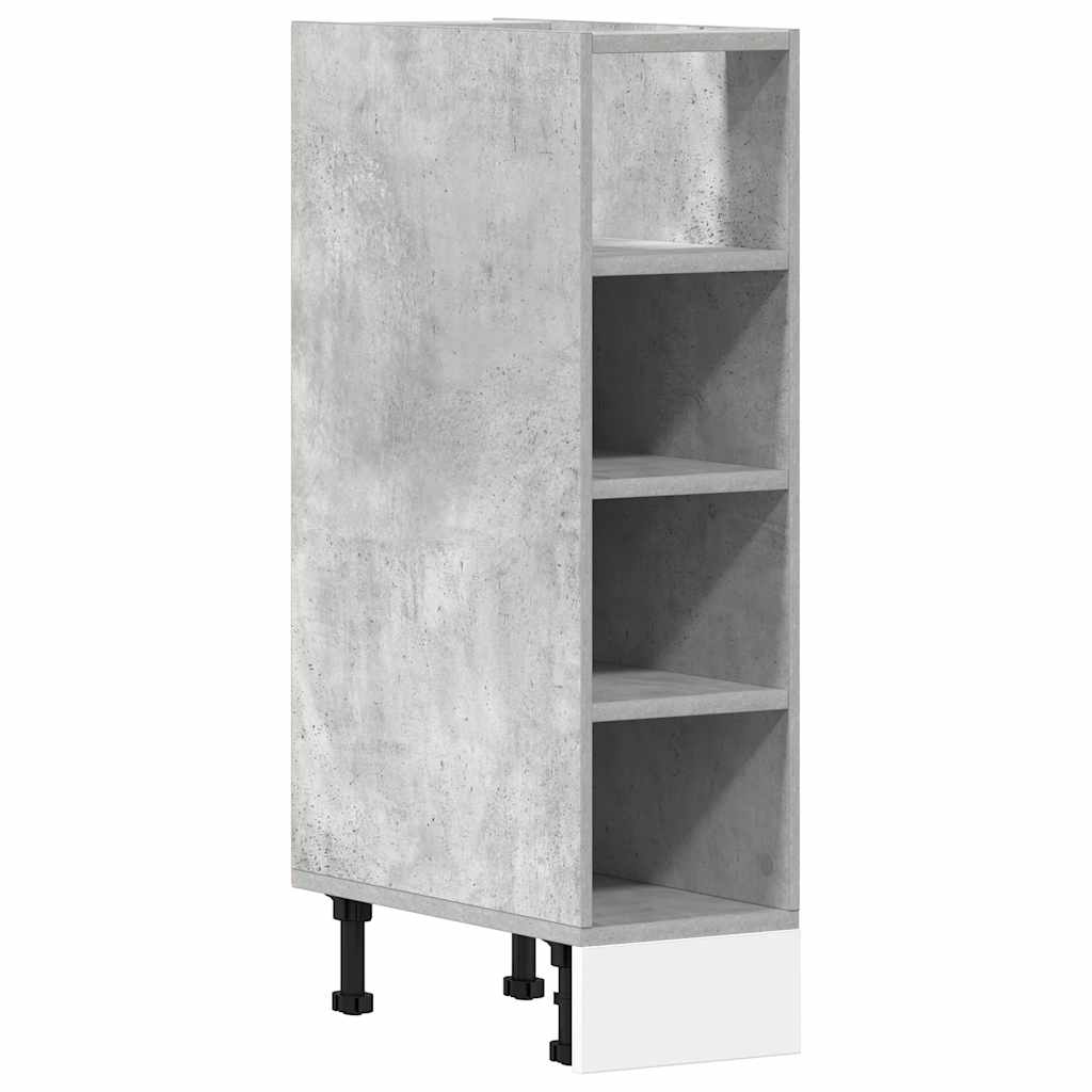 Vidaxl Dolna Szafka Betonowa Szara 20X44,5X81,5 Cm Drewno Klejone