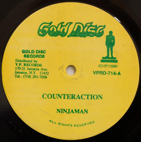12-дюймовая пластинка NINJAMAN - Counteraction VPRD714 VP Records, Gol Регги, Ска и Даб США Б/у