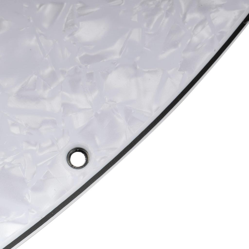 Musiclily Pro 9-Hole Mustang HH Pickguards for Squier Sonic Mustang Electric Guitars, 4-Piece Set, White Pearl