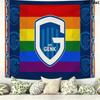KRC Genk Wall Tapestry Aesthetic Wall Hanging Printed Fabric Blanket Decorative Tapestries for Bedroom Living Room Home Decor