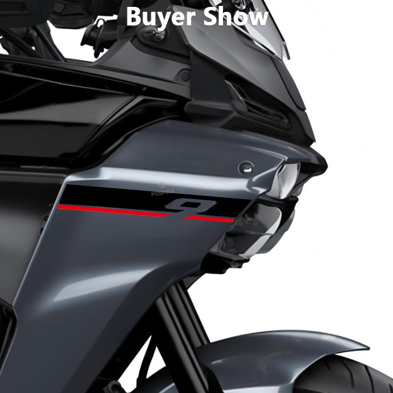 POSFIRA Motorcycle Front Fairing Sticker Vinyl Decals for Yamaha Tracer 9 Tracer9 2025 Motorbike Decoration Accessories