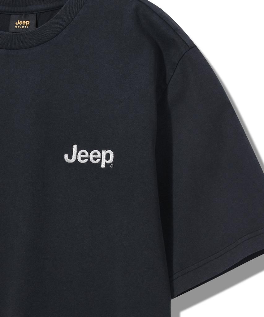 JEEP Графическая футболка с коротким рукавом и пигментным M-логотипом (Jq5Tsu673Bk)
