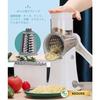 Multi-functional vegetable slicer set with julienne cutter, grater, and chopper, perfect for 5-in-1 cooking (white)