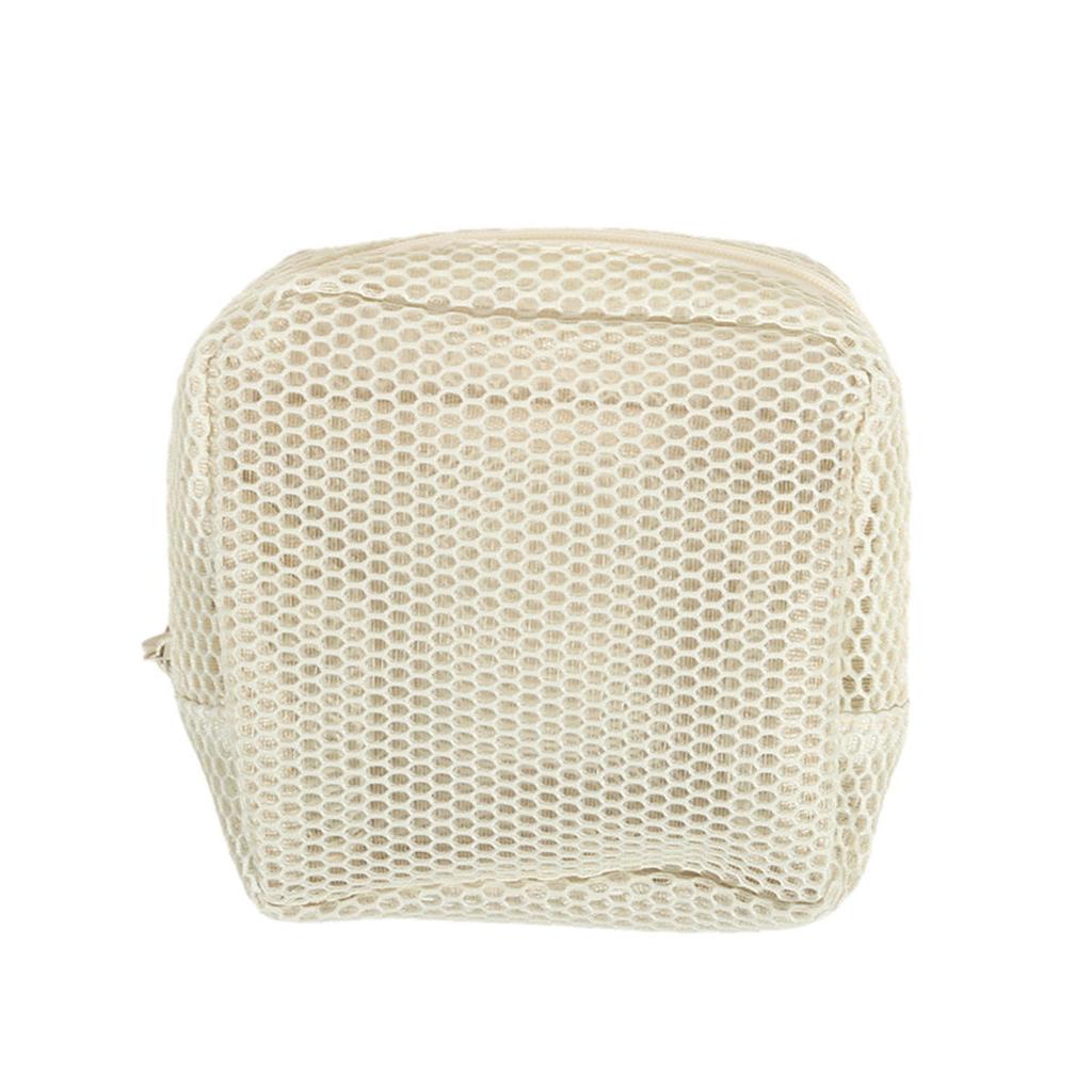 Портативная сетчатая косметичка для губной помады, сумка для хранения ключей, квадратный кошелек на молнии карамельного цвета, держатель для гигиенических салфеток